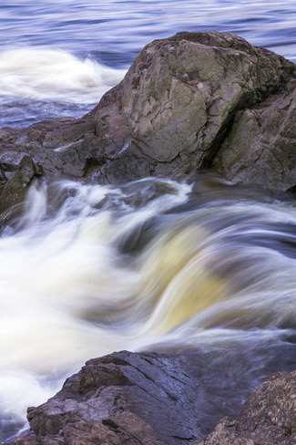 St. Croix river rapids - international border between Maine and New Brunswick Saint Stephen, New Brunswick