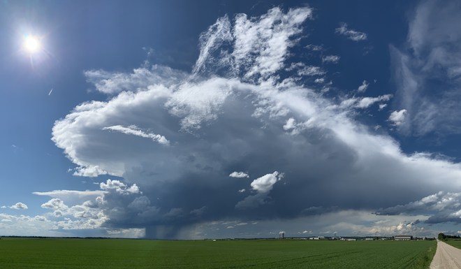HP Supercell Thunderstorm Red Deer County No. 23, Alberta, CA