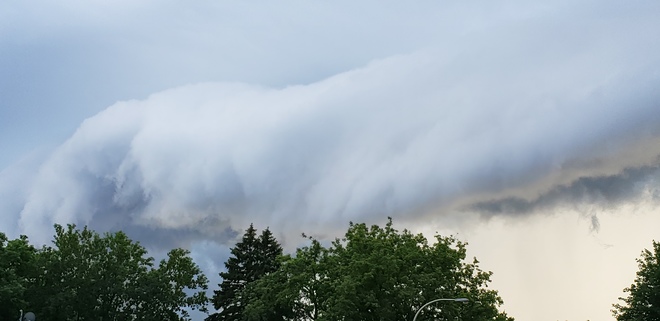 Beautiful storm cloud Saint-Vincent-de-Paul, QC