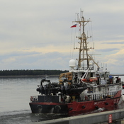 Sortie du bateau de la police maritime du Canada