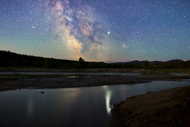 Milky Way near Calgary AB-66, Bragg Creek, AB T0L 0K0, Canada