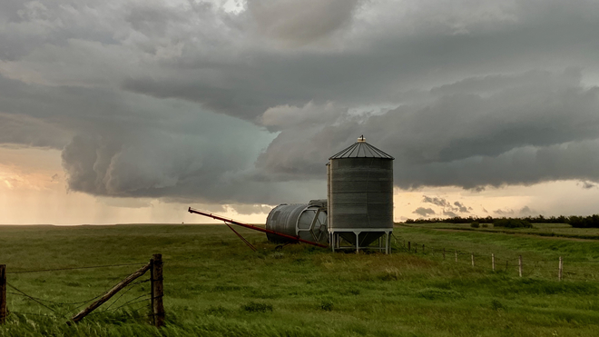 Supercell Thunderstorm Lawsonburg, Alberta, CA