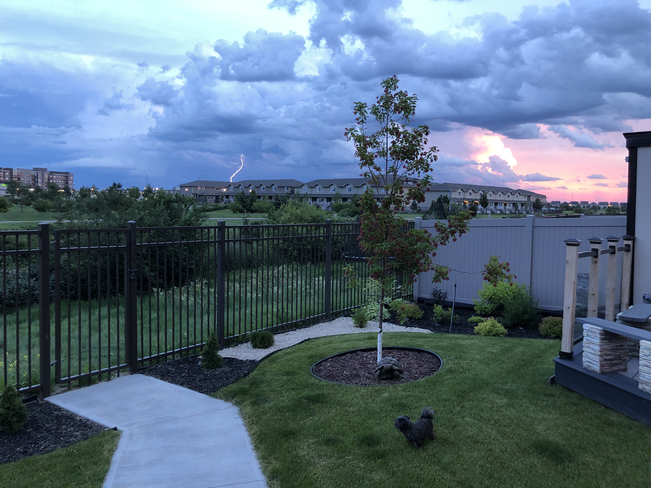 Lighting and. Beautiful sky Regina, Saskatchewan, CA