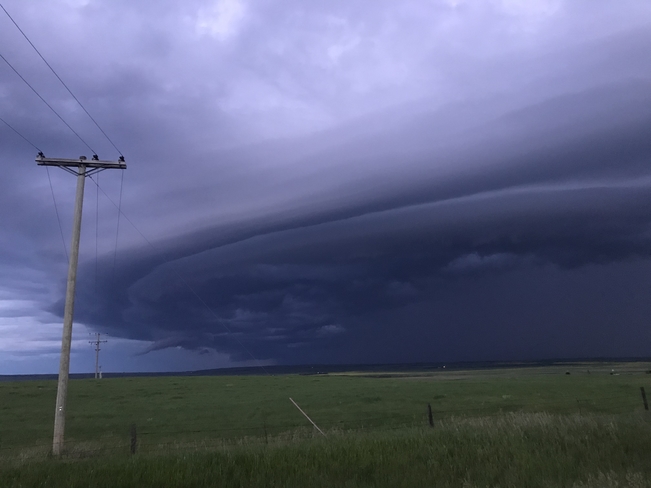 Storm cloud Beechy, Saskatchewan, CA