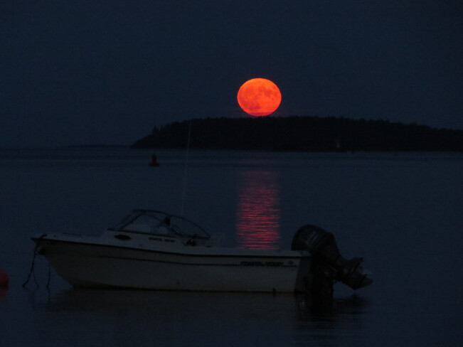 Sturgeon Moon. Mahone Bay, Nova Scotia