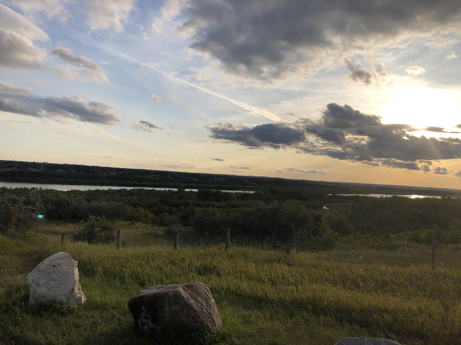 Pretty River view from North Battleford. North Battleford, Saskatchewan, CA