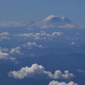 Mount Rainier from the sky