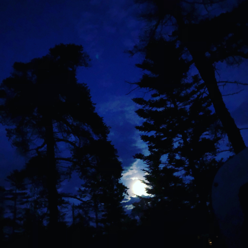 Pleine lune dans le Maine, Schoodic Point Sainte-Adèle, Québec | J8B 1Y3