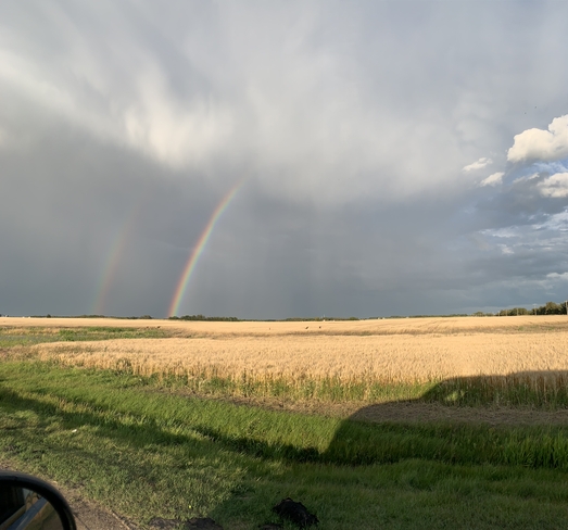 Double Rainbows Volmer, Alberta, CA