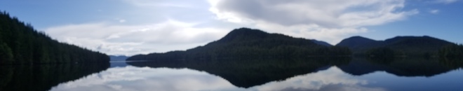 mirror image on a calm day Hartley Bay, BC