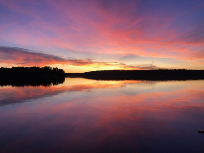 Sunday Sunset Willard Lake On. Willard Lake, ON