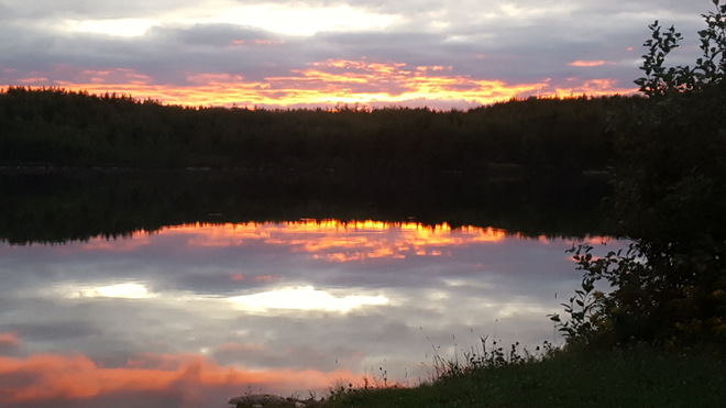 sunset at Camp by Julie Bougie Timmins, ON