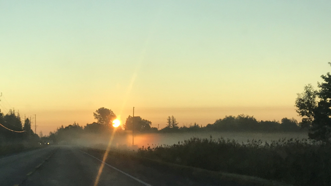 Quand le soleil reflÃ¨te sur le brouillard ! Saint-Lin-Laurentides, Québec | J5M 1Y2