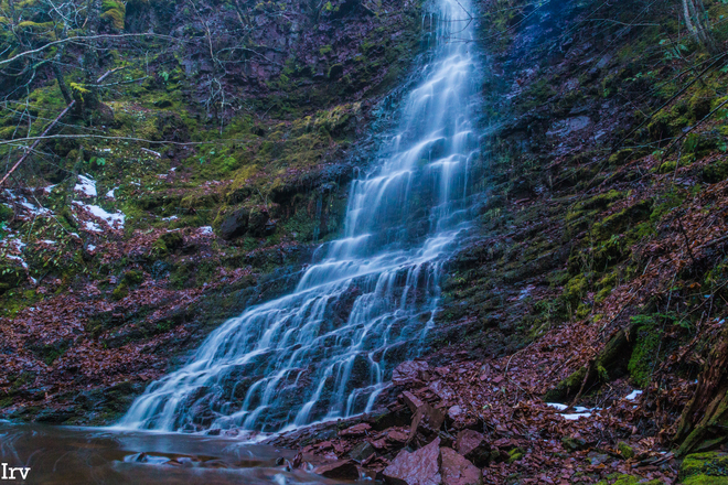 tallest tributary falls on Thomas Dickson Brook 45.67433, -64.78458