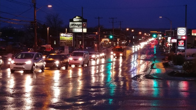 Pluie en decembre Sherbrooke, QC