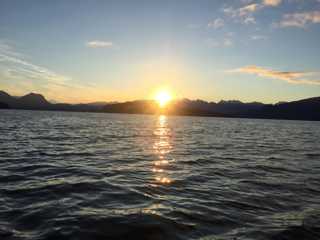 Sunrise from Keats Gibsons, British Columbia, CA