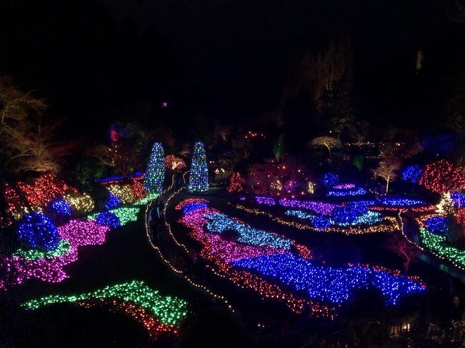 Christmas at Butchart Gardens on Vancouver Island Victoria, British Columbia, CA