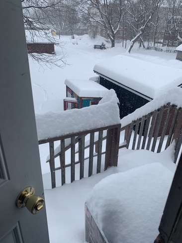 Snow storm Fredericton, New Brunswick, CA