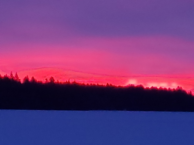 Morning sky on Varty Lake Yarker, ON