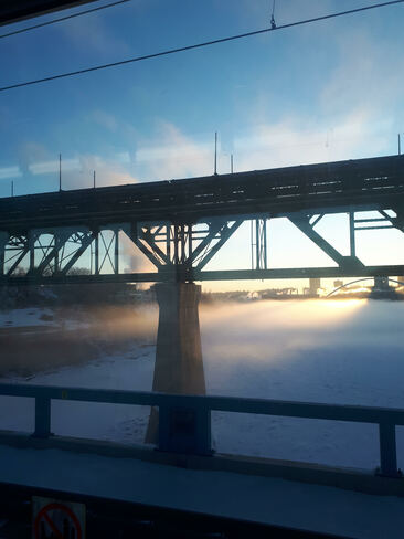 View from the Train, Edmonton, AB Tuesday, February 18, 2020 Edmonton, AB