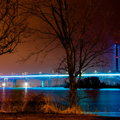 Pont Samuel de Champlain illuminÃ©