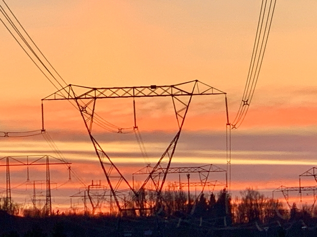 Stunning sunset. Abbotsford, British Columbia, CA
