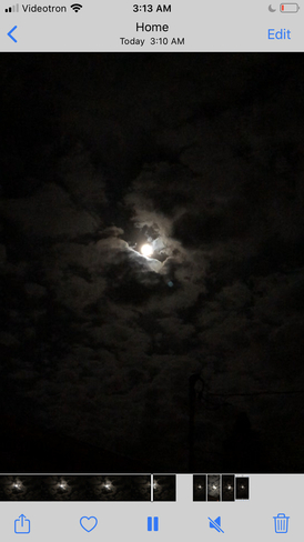 Full moon Mercier, Quebec, CA