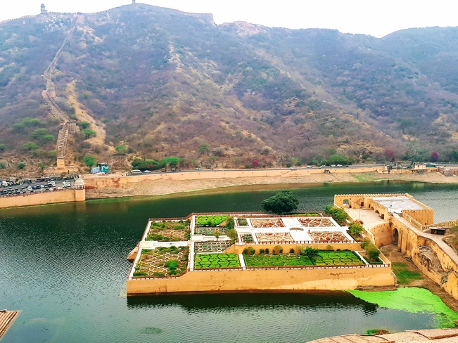 View of Amer Fort in Jaipur and surroundings Amer Fort, Devisinghpura, Amer, Jaipur, Rajasthan, India