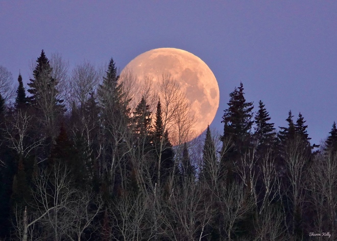 Pleine lune Rouyn-Noranda, QC