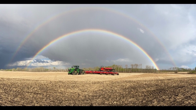 Double Rainbow Leask, Saskatchewan, CA