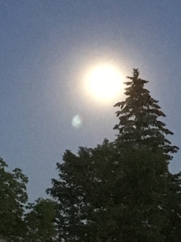Bright full moon Brandon, Manitoba, CA
