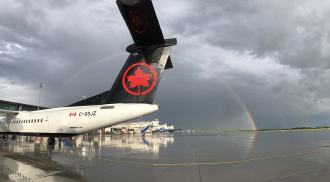 Airport rainbow Ottawa, Ontario, CA