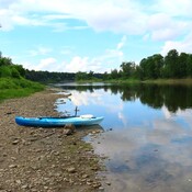Kayak sur la rivière St-François à l&#39;Avenir