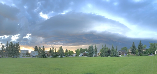 Calgary storm from the north Abbeydale, Alberta, CA