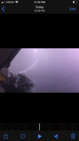 Fork lightning Hamilton, ON