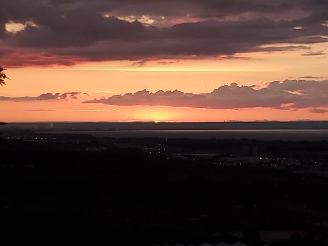 Sunset behind Burlington Grimsby, ON
