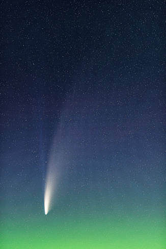 Comet NEOWISE Sibbald Creek Trail exit, Alberta