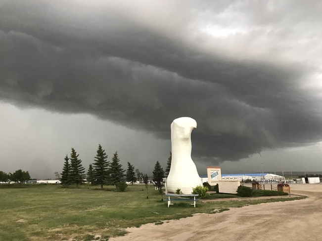 Under Tornado watch Macklin, Saskatchewan, CA