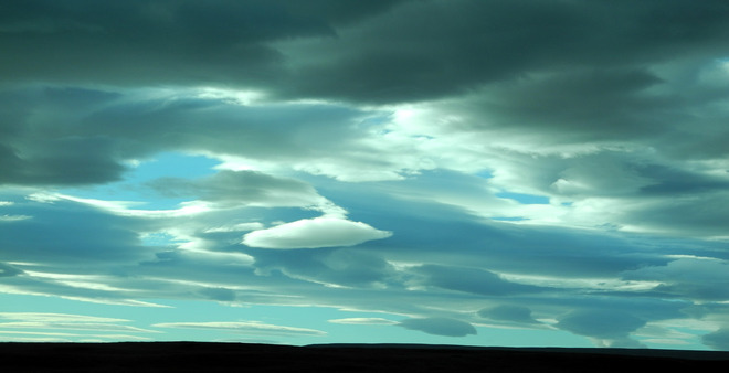 formation nuageuse intrigante. Islande