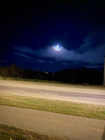 Moonbow over Sherwood Park Sherwood Park, Alberta, CA