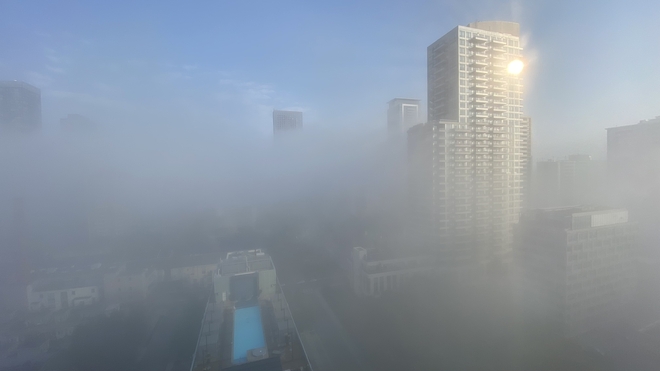 Morning fog Toronto, Ontario, CA