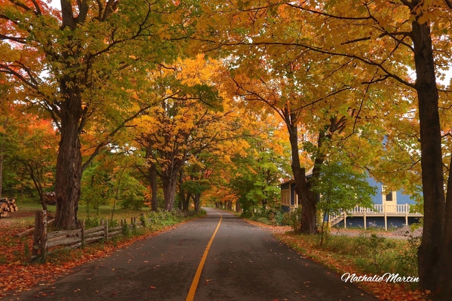 Belle promenade d’automne Kamouraska, Québec, CA
