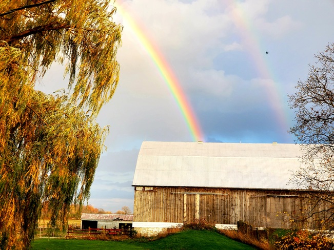 Rainbow Over the Barn Haldimand, ON