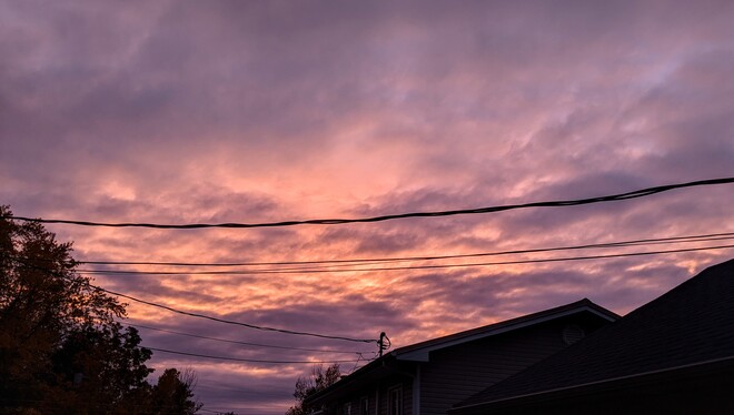 Purple and pink sunset Moncton, NB