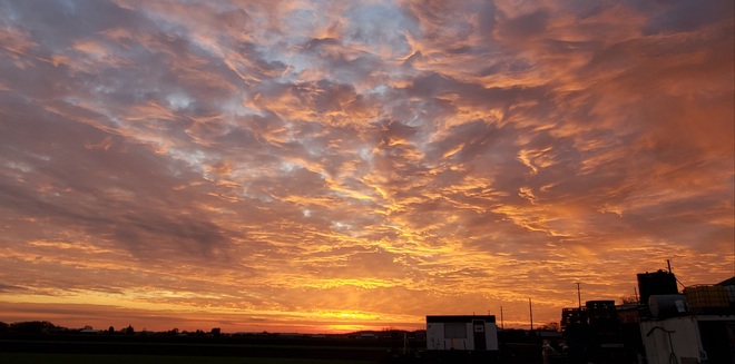 Firey Sky Sunset Holland Marsh Bradford ON