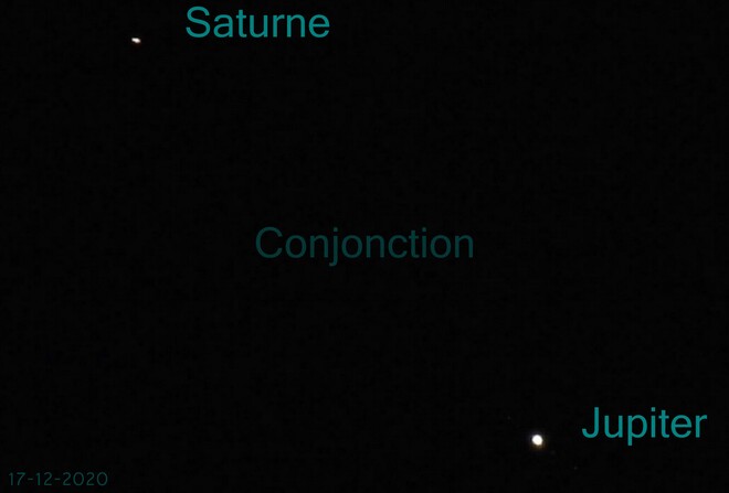 Conjonction Saturne vs Jupiter Trois-Rivières, QC