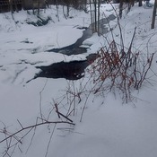 rivière d&#39;hiver