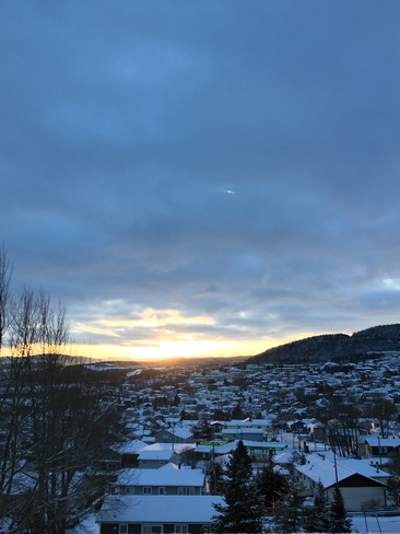 Winter sunrise in Corner Brook, nl. Taken from our house this morning Corner Brook, Newfoundland and Labrador, CA