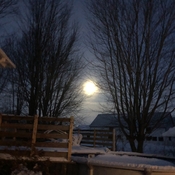 Lune matin d’hiver