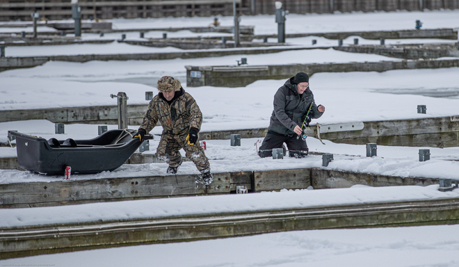 Ice Fishing Catch ! Grimsby, Ontario